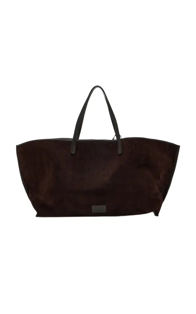 Christos Large Suede Tote Bag Christos Large Suede Tote Bag