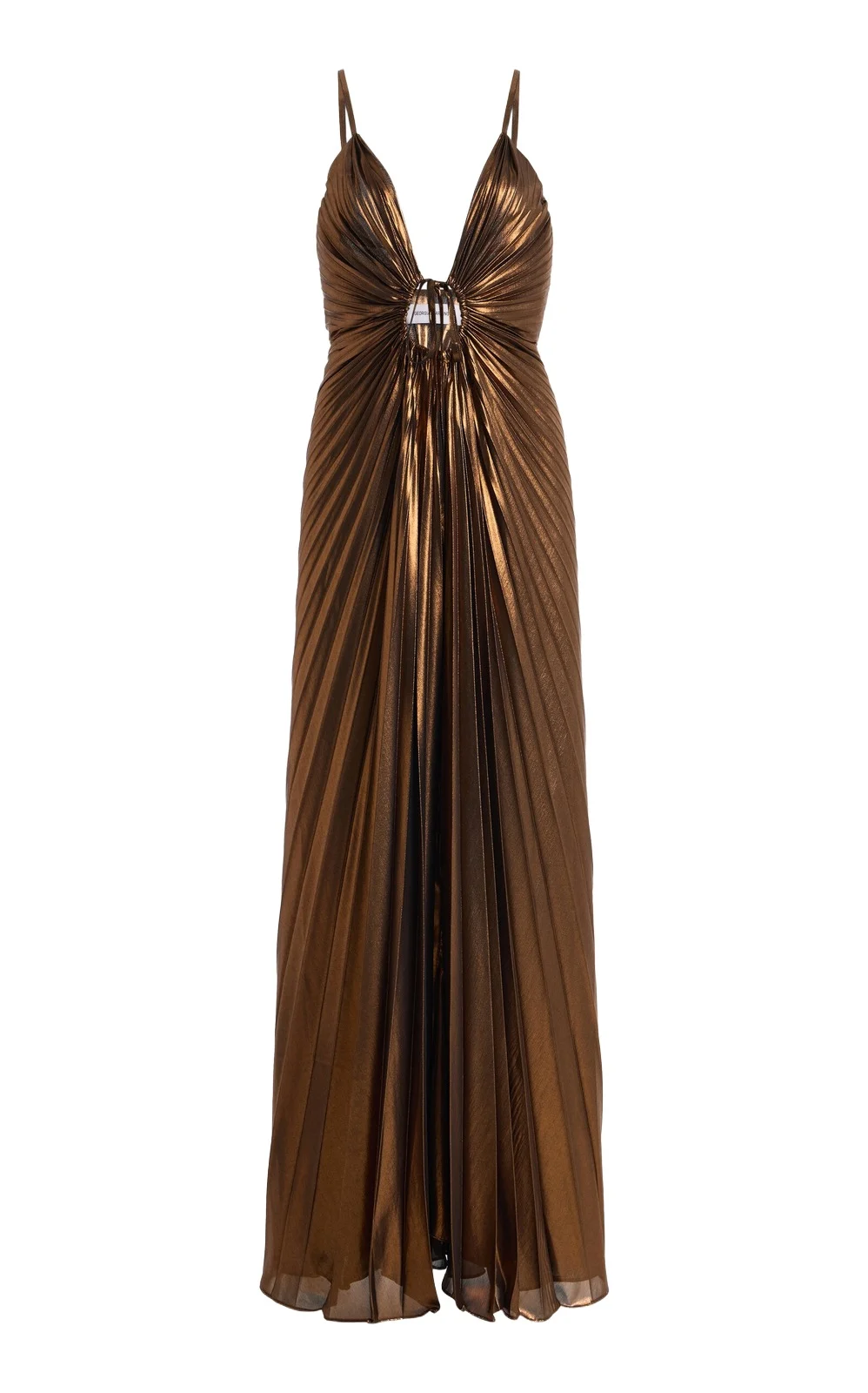 Linear Satin Maxi Dress