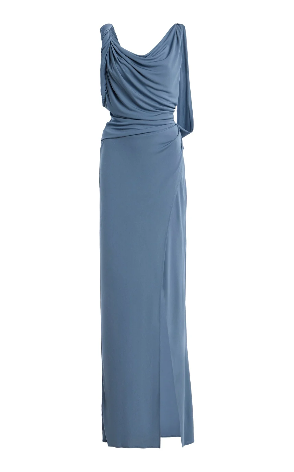SIR. Olenna Twist Crepe Low-Back Gown