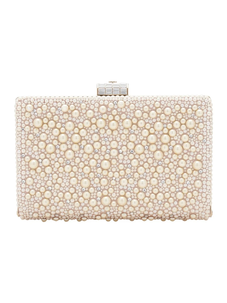 Valentino Garavani Berthe Pearl-Embellished Minaudiere