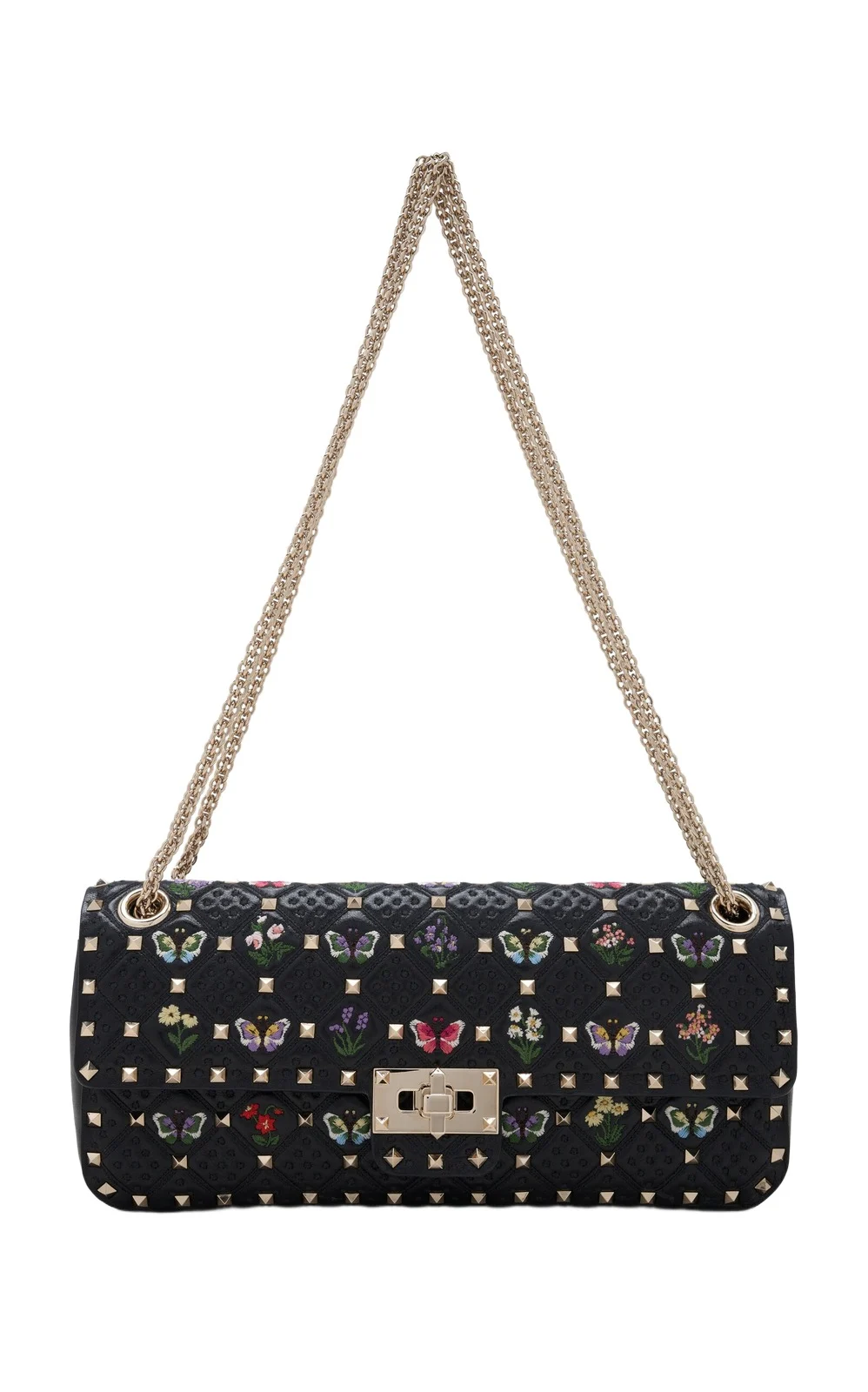 Rockstud Spike Leather Shoulder Bag Rockstud Spike Leather Shoulder Bag
