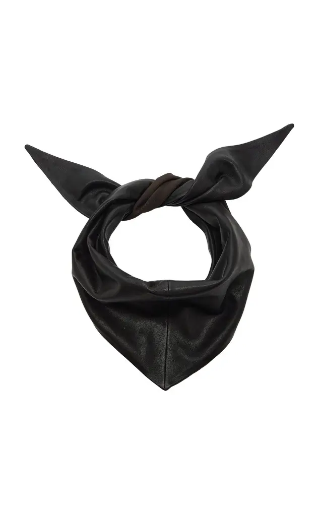 Lemaire Large Leather Triangle Scarf