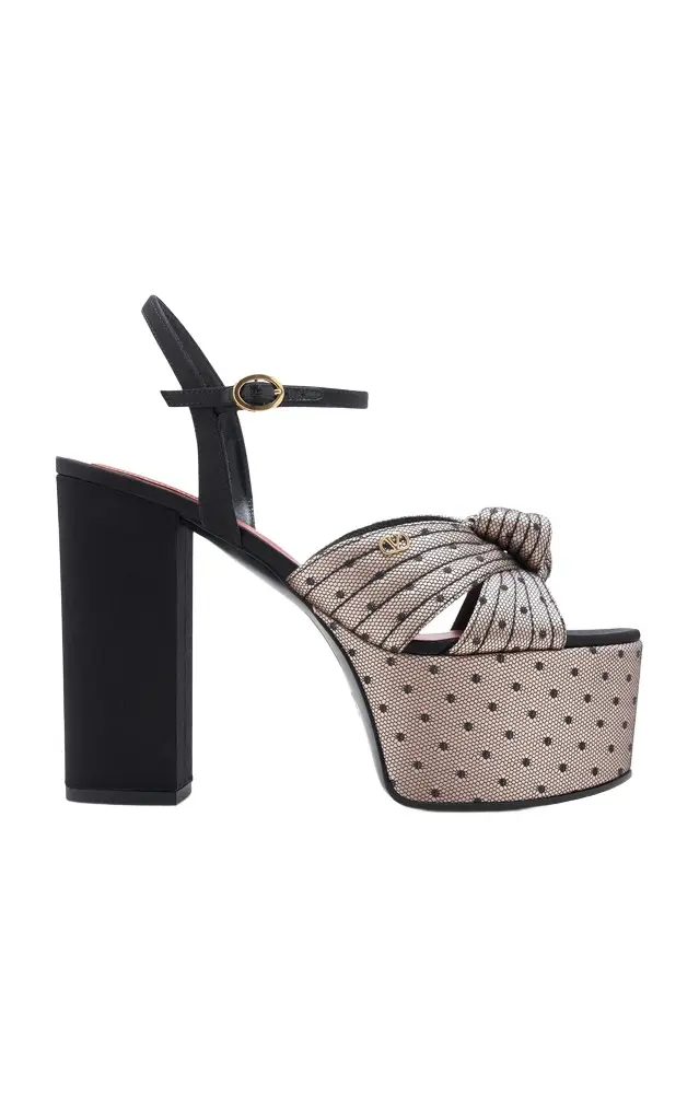 Crasher D'Esprit Satin Platform Sandals