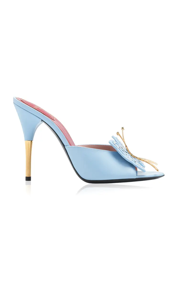 Flutterby Leather Mules Flutterby Leather Mules