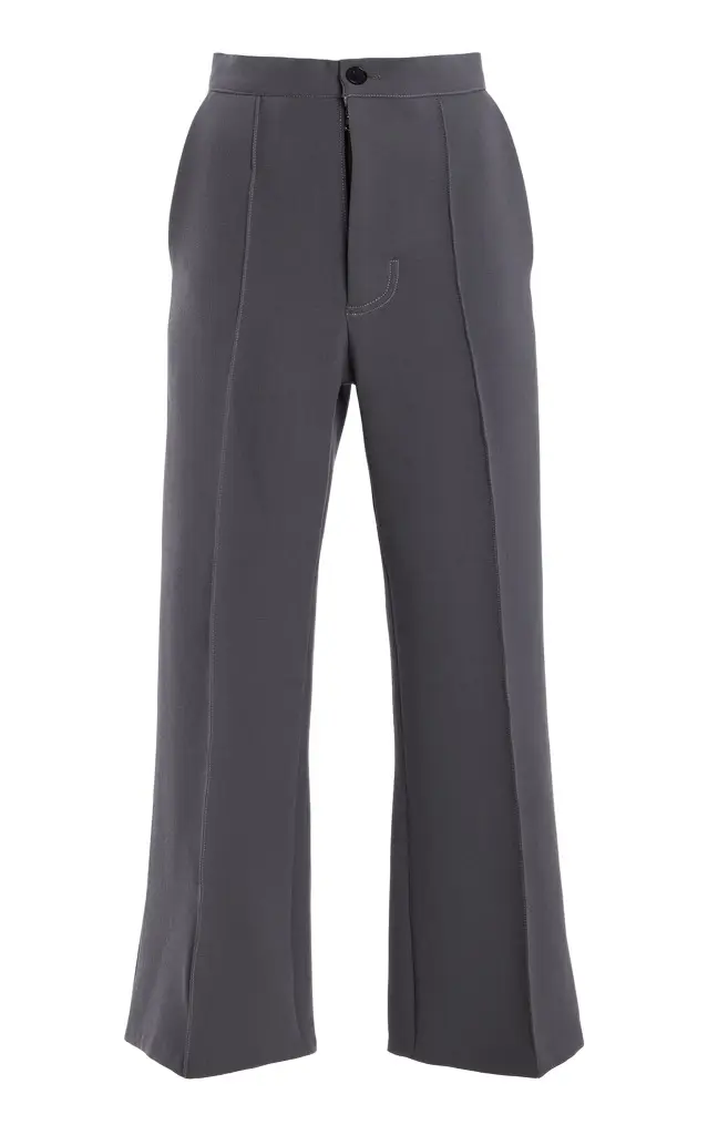 Zankov Cropped Wool Crepe Pants