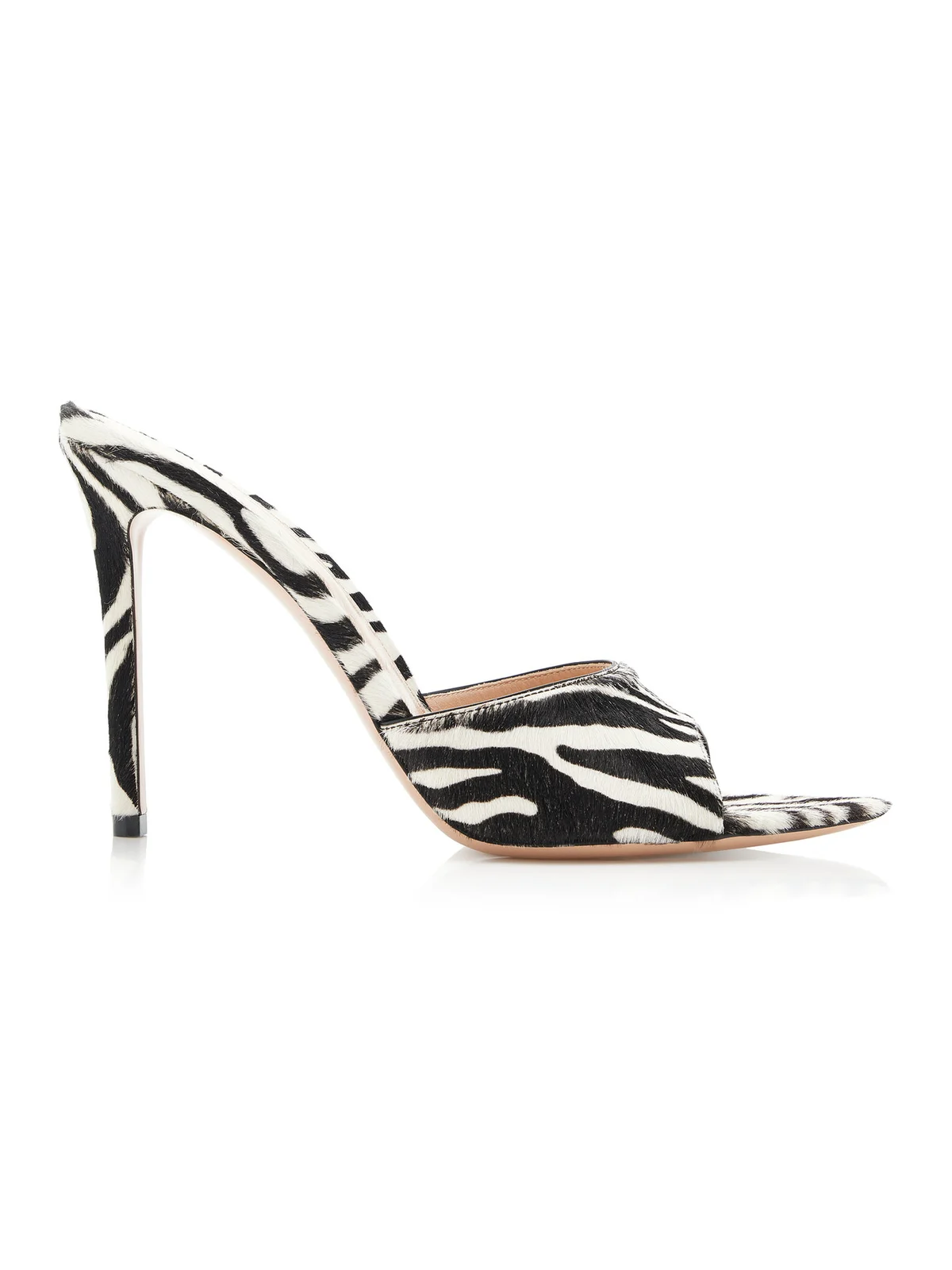 Zebra Pony Hair Mules Zebra Pony Hair Mules