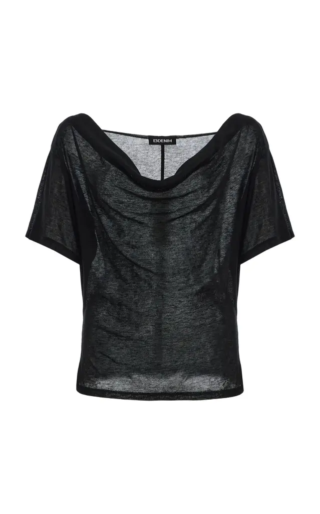 EB Denim Madeo Cowl-Neck Top