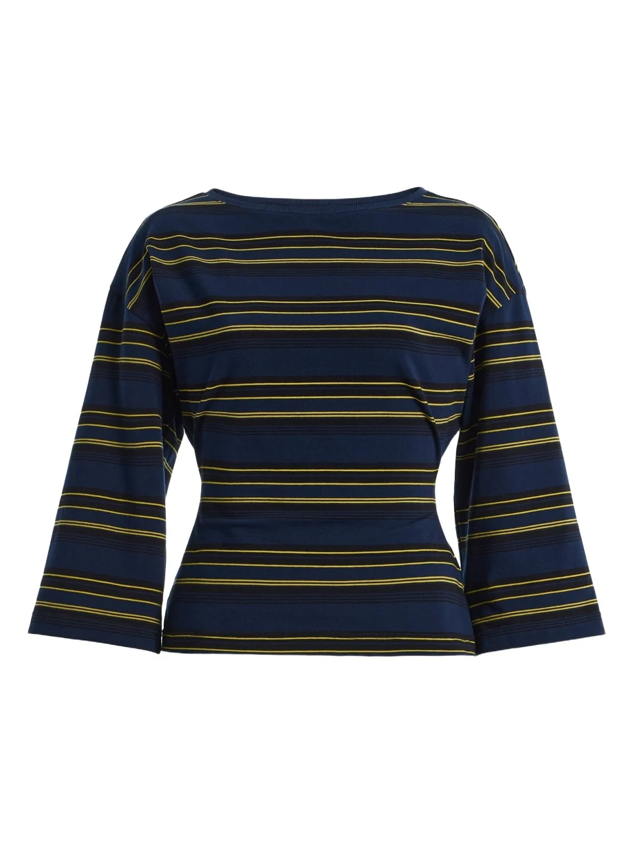 Douglas Striped Stretch-Cotton Top