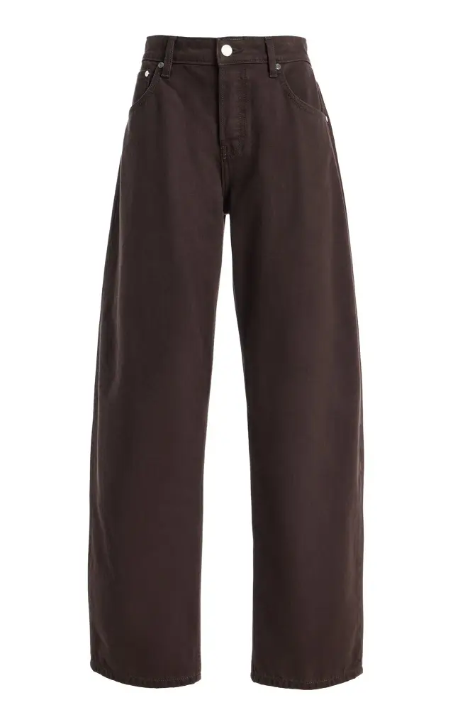 EB Denim Shifter Rigid Mid-Rise Bowed-Leg Jeans