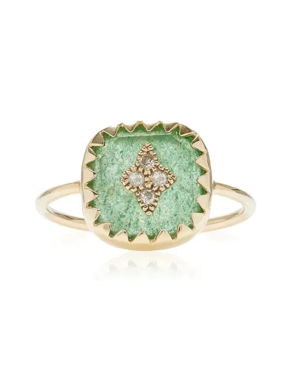 Pierrot Aventurine Ring