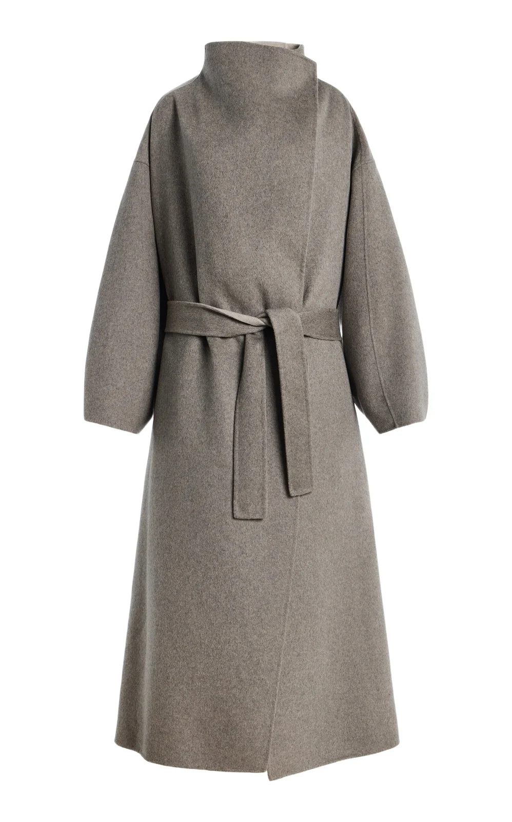 Leroy Reversible Funnel-Neck Wool-Blend Coat Leroy Reversible Funnel-Neck Wool-Blend Coat