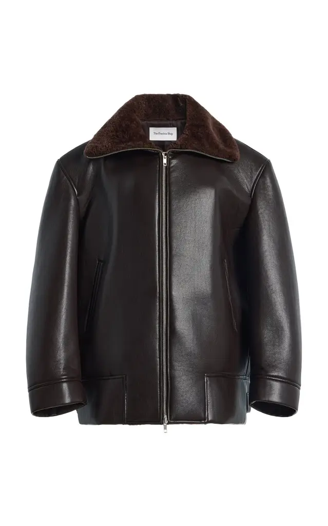The Frankie Shop Aspen Faux Leather Jacket