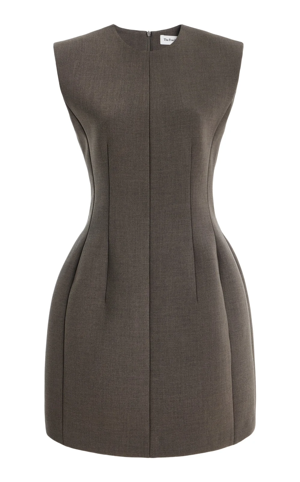 The Frankie Shop Bryn Cinched Crepe Mini Dress