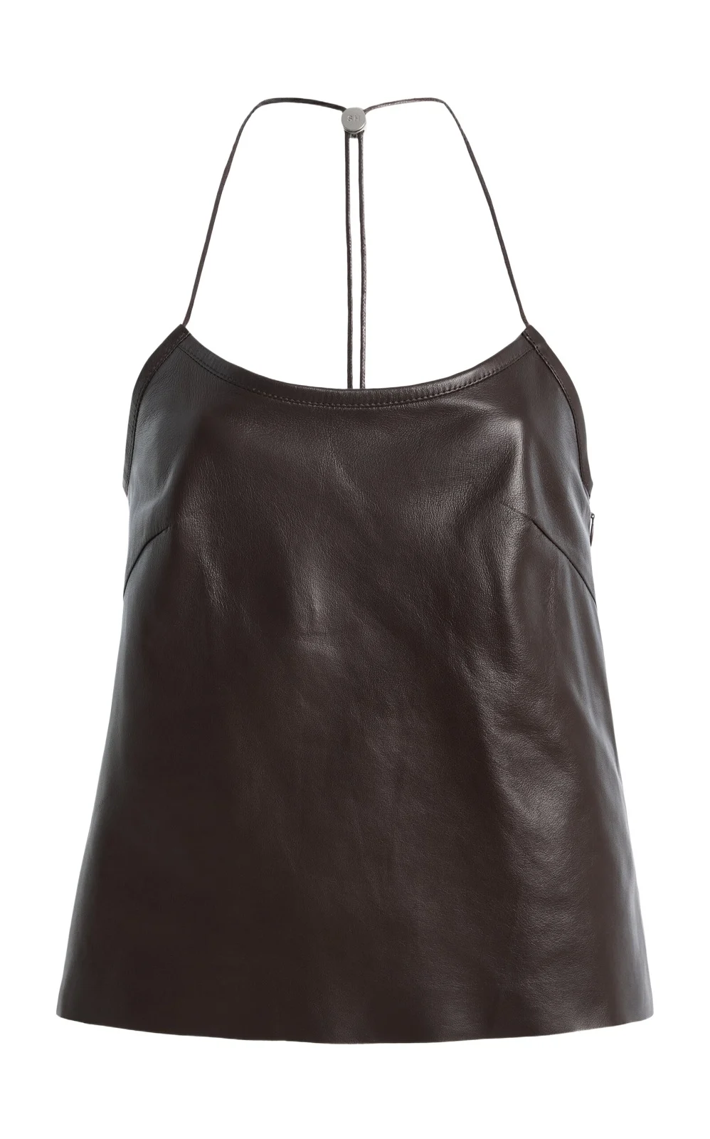STILL HERE Toggle Leather Tank Top