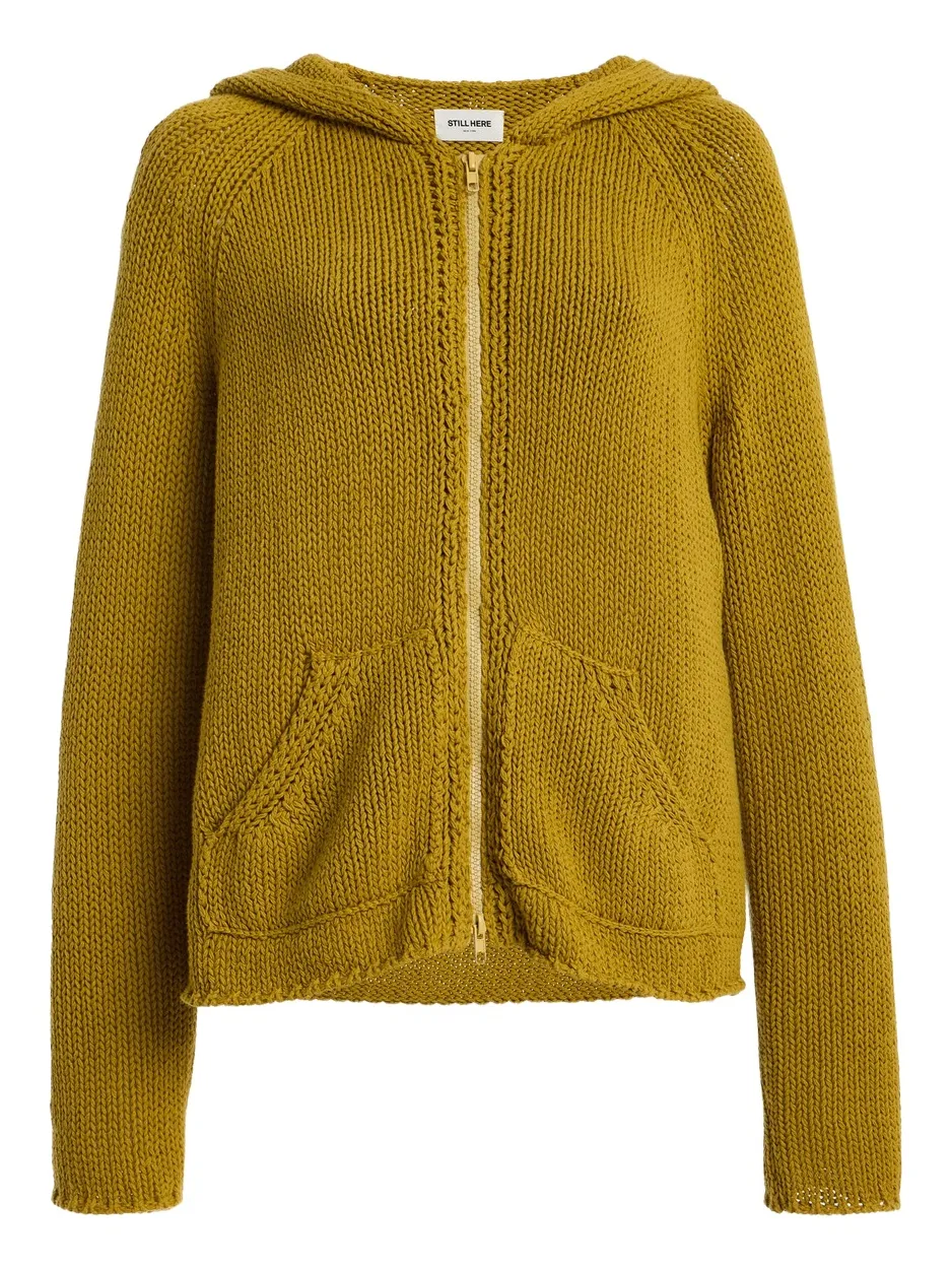 Bear Zip-Up Cotton Sweater Bear Zip-Up Cotton Sweater