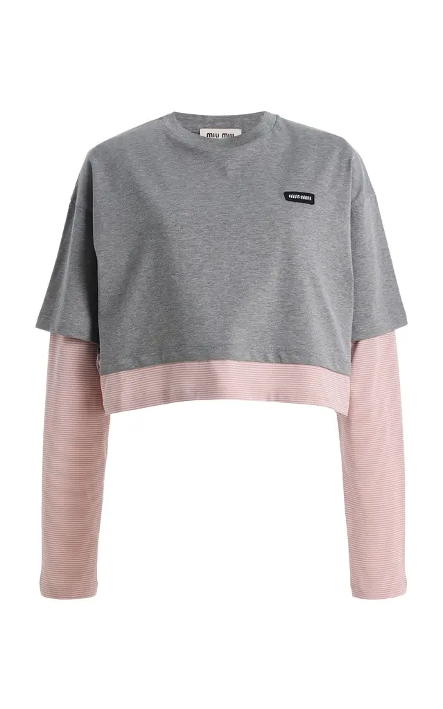 Layered Jersey Top