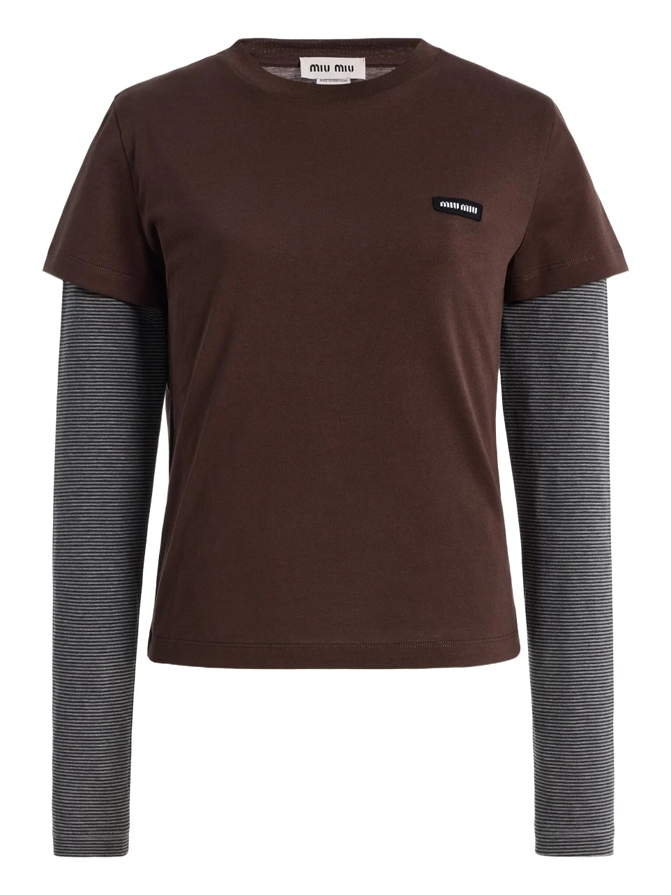 Miu Miu Layered Jersey Top