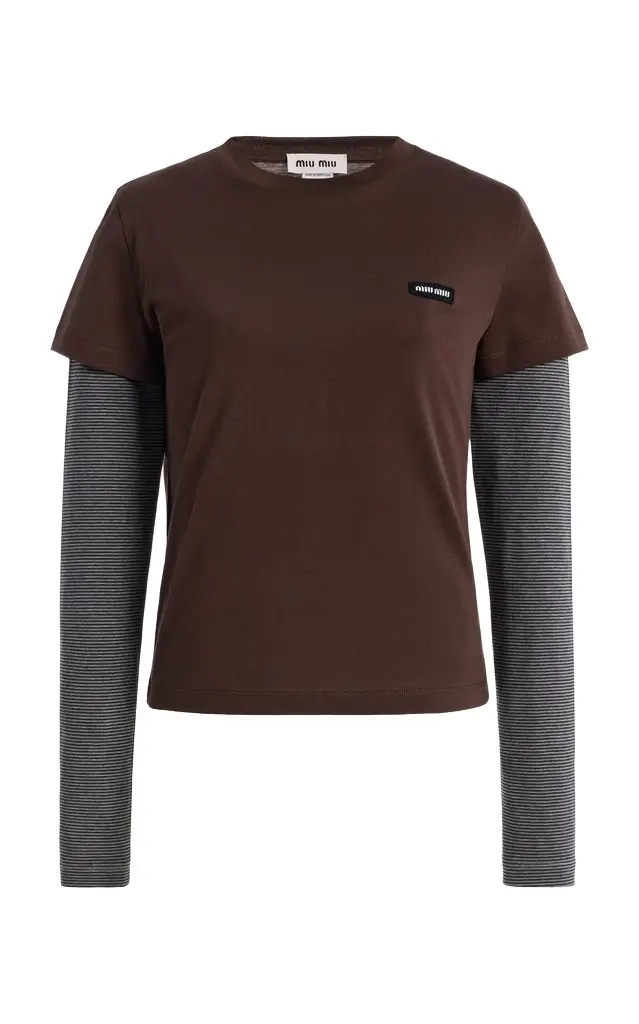 Layered Jersey Top