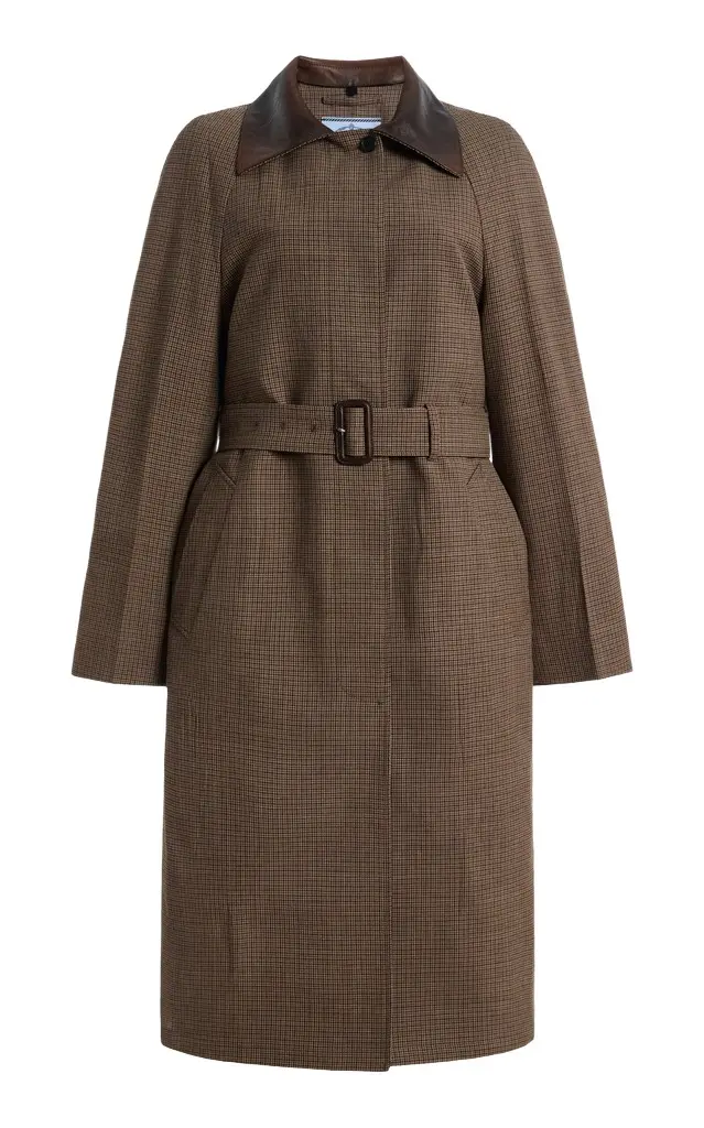 Houndstooth Wool Coat Houndstooth Wool Coat