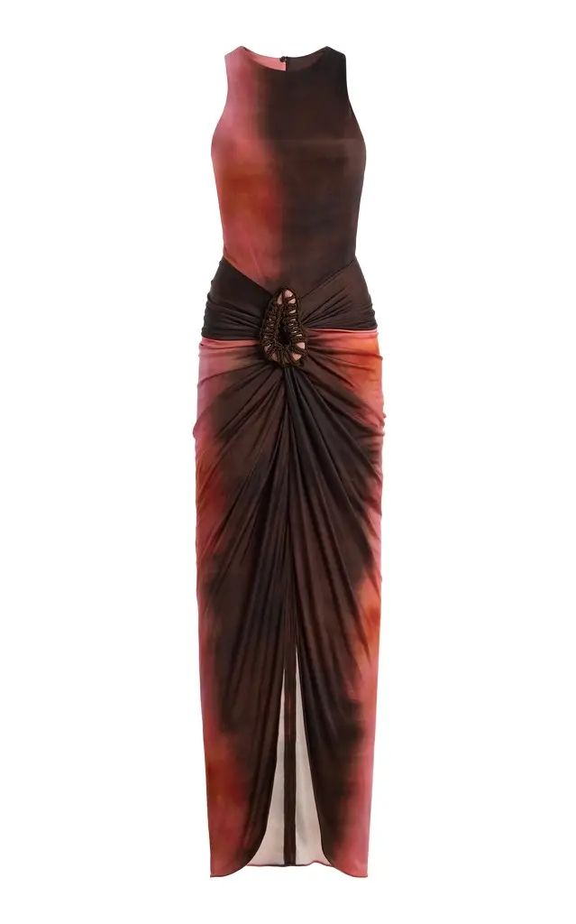 Silvia Tcherassi Exclusive Leni Jersey Maxi Dress