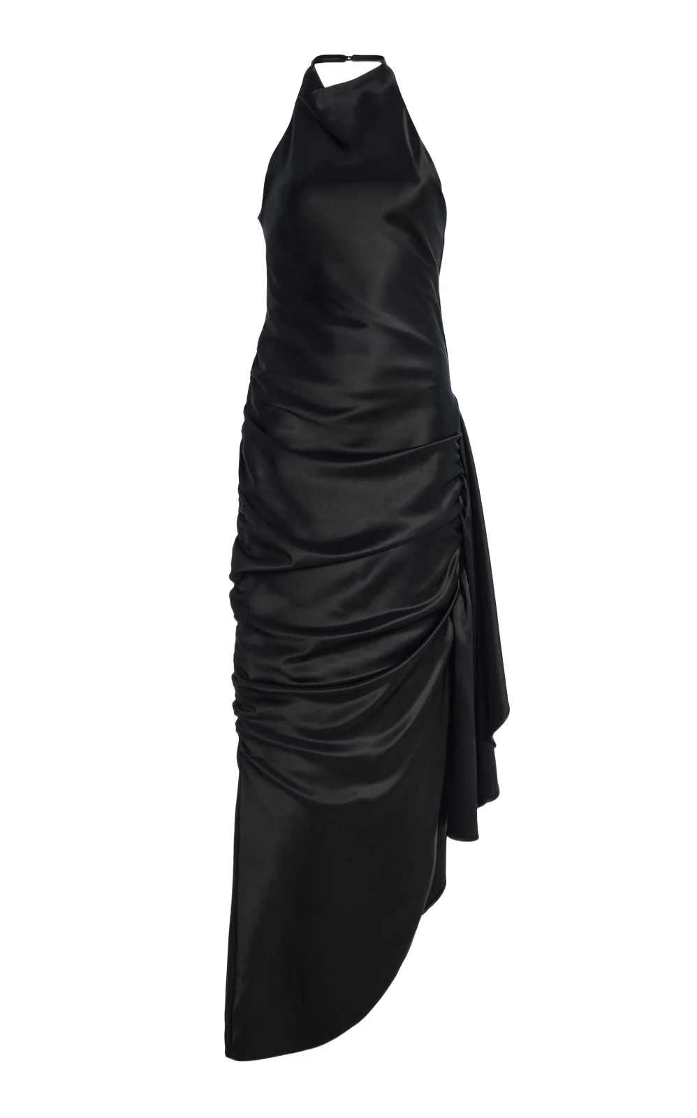 Paris Georgia Mase Ruched Satin Maxi Dress