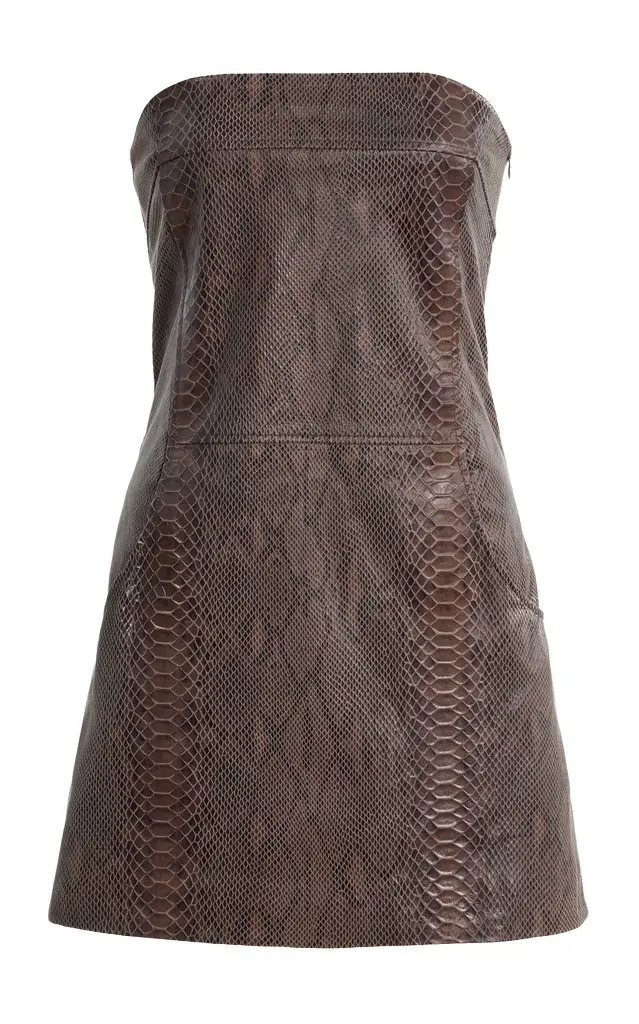 Paris Georgia Audrey Leather Mini Dress