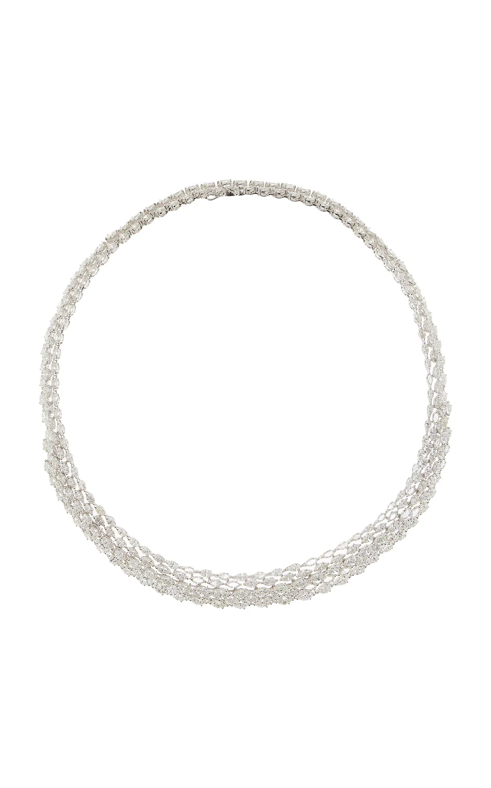 Yessayan 18K White Gold Diamond Collar Necklace