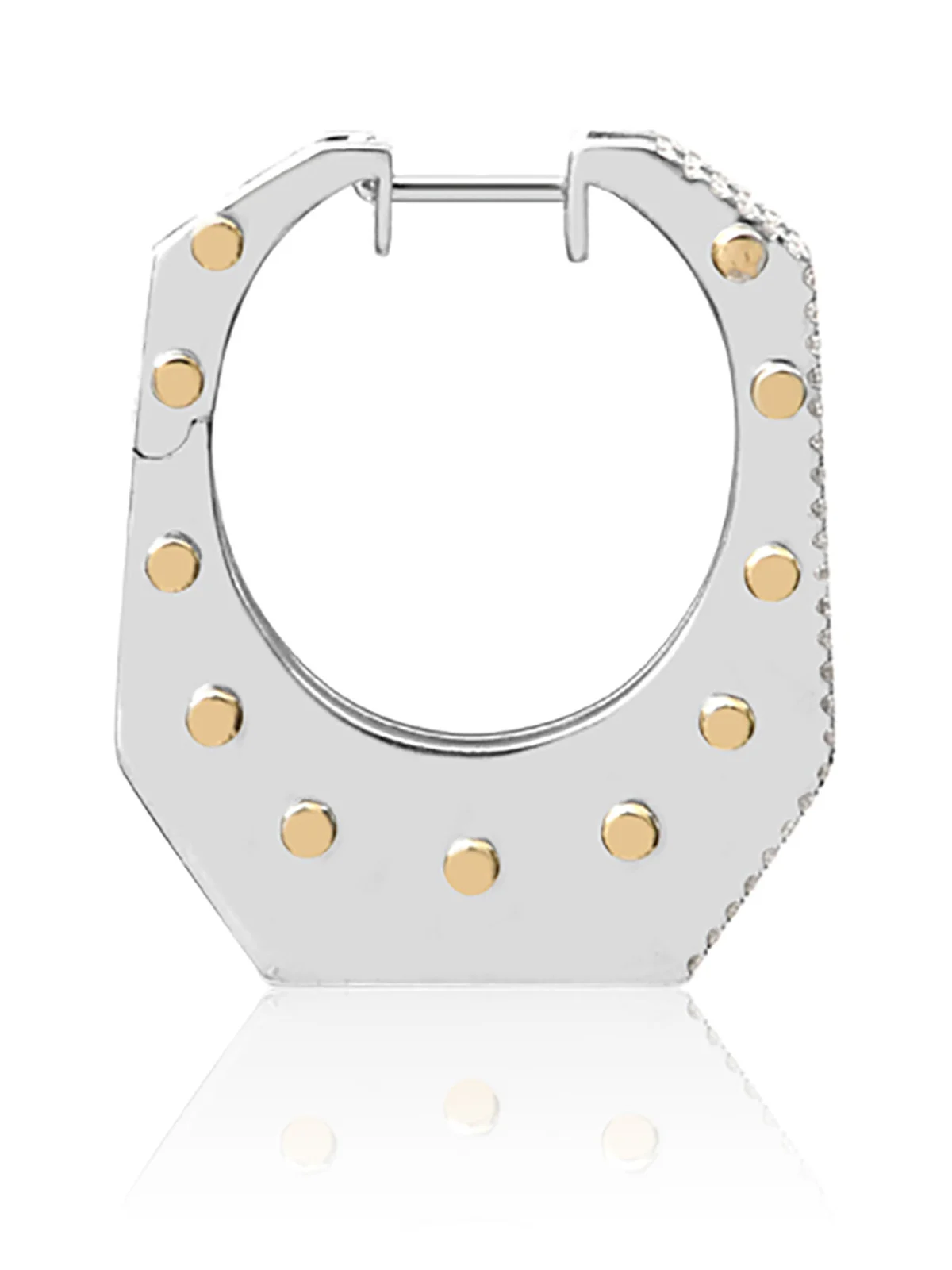Rainbow K Cyborg 14K Gold Single Earring