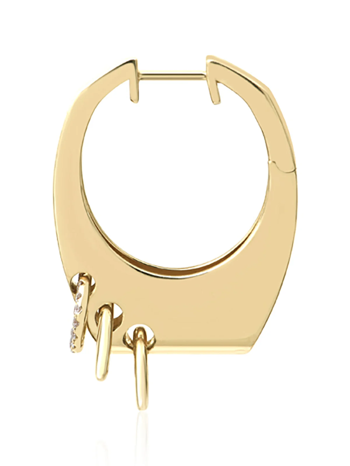 Rainbow K Grace 14K Yellow Gold Piercing Single Earring