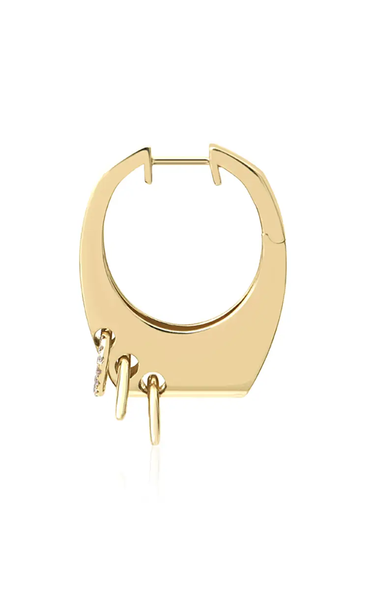 Rainbow K 14k Yellow Gold Grace Piercing Single Earring