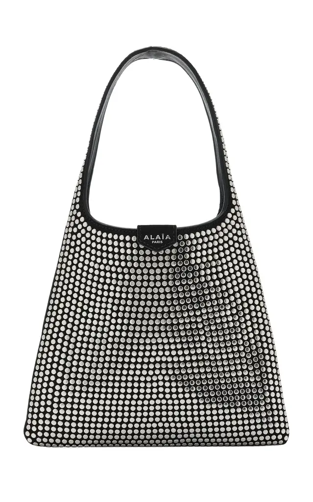Small Studded Suede Hobo Bag Small Studded Suede Hobo Bag