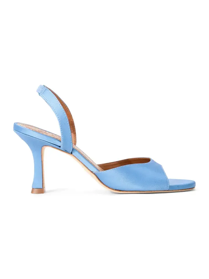 Brigitte Satin Slingback Sandals Brigitte Satin Slingback Sandals