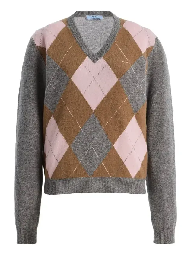 Argyle Cashmere Sweater