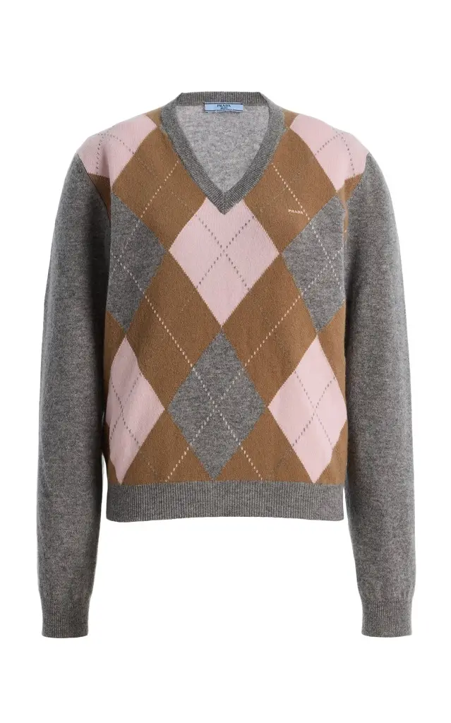 Argyle Cashmere Sweater
