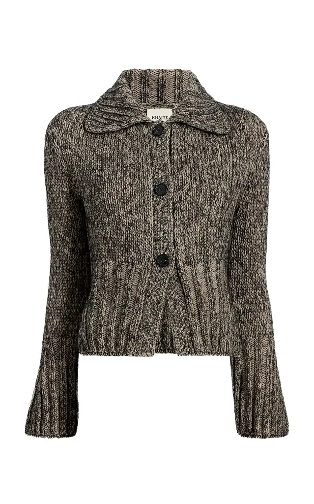 Takeo Marled Cashmere-Mohair-Silk Cardigan