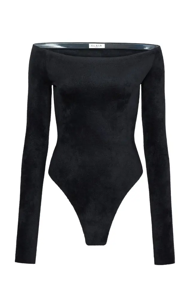 Velvet Off-The-Shoulder Bodysuit Velvet Off-The-Shoulder Bodysuit
