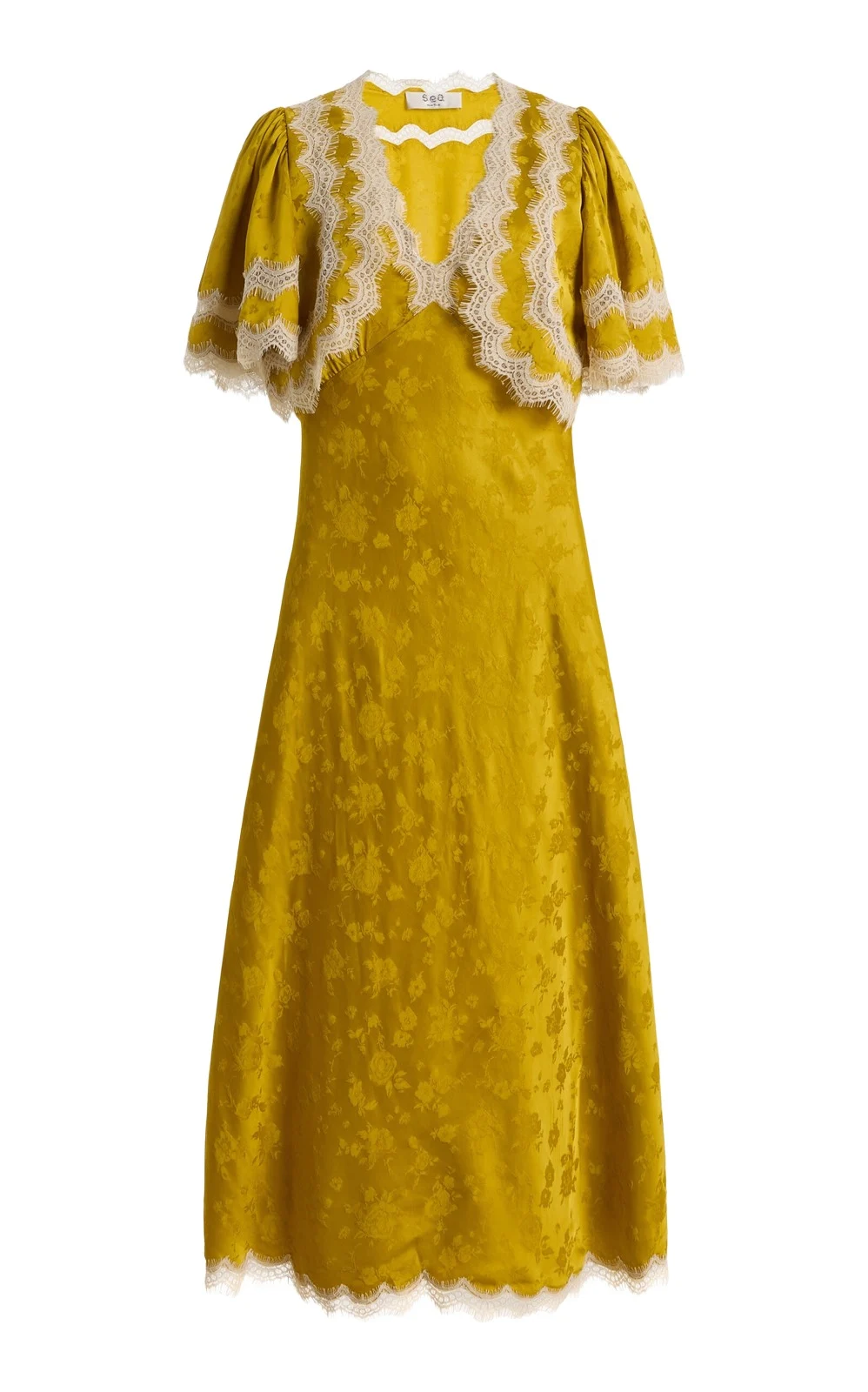 Shay Jacquard Midi Cape Dress Shay Jacquard Midi Cape Dress