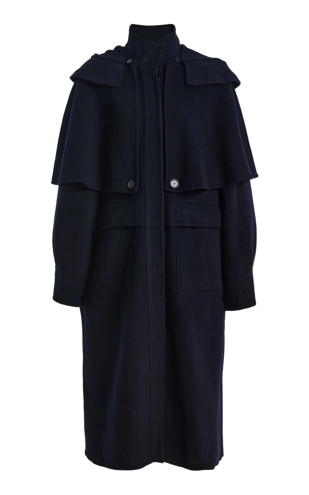 Lona Double-Faced Wool Hooded Coat Lona Double-Faced Wool Hooded Coat