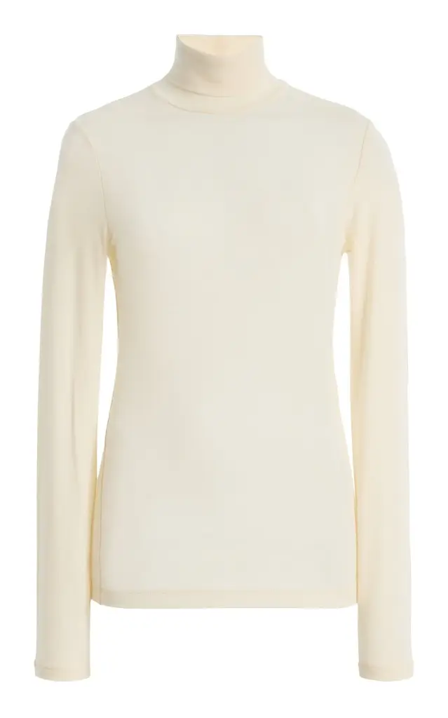Pascale Jersey Turtleneck Top