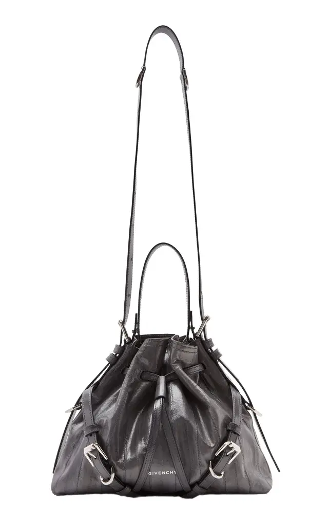 Givenchy Voyou Small Fish Skin Leather Bucket Bag