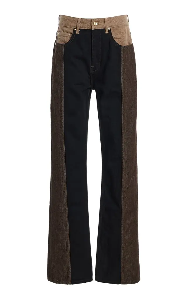 OSSOU Jane Rigid Mid-Rise Straight-Leg Jeans