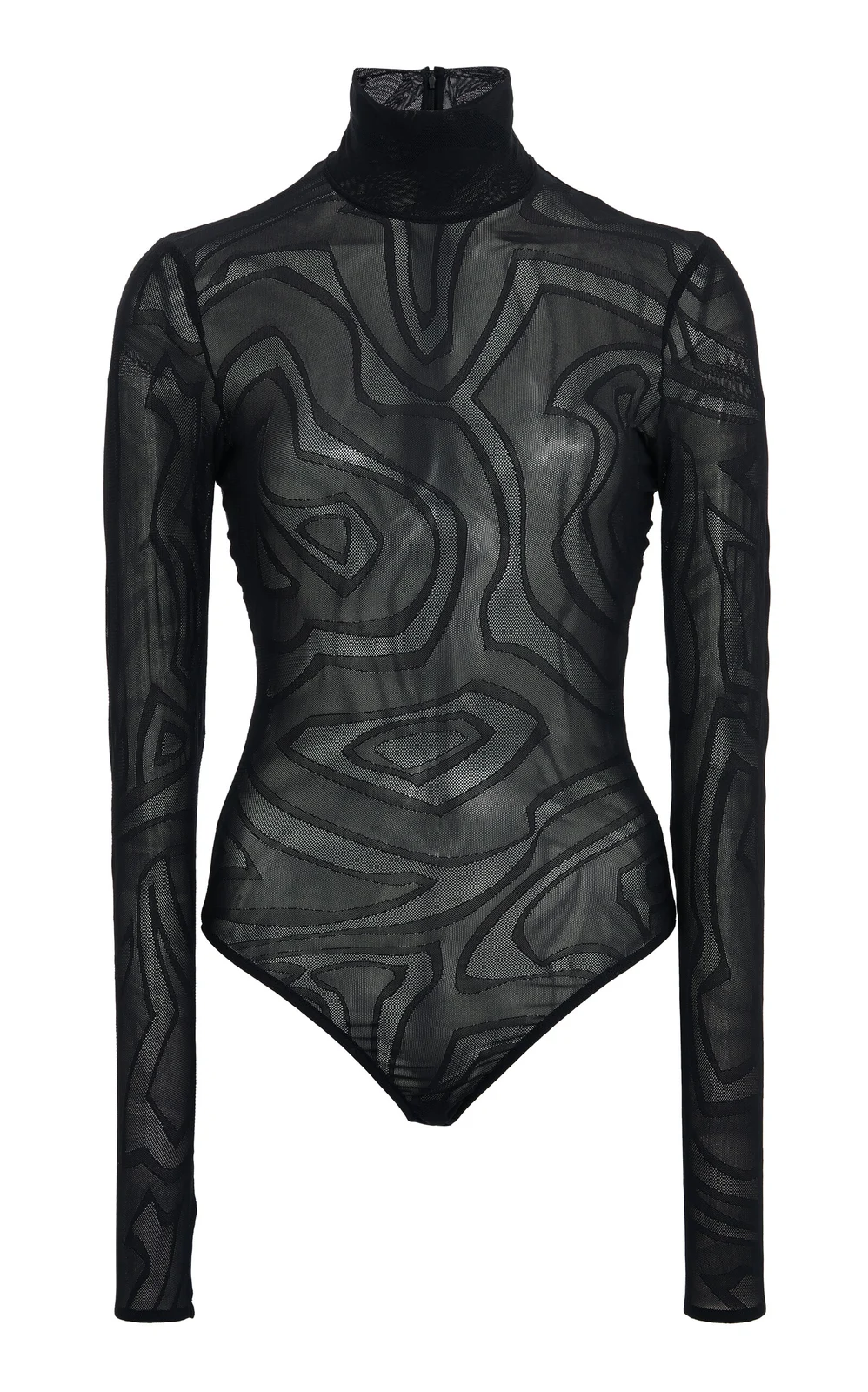 PUCCI Embroidered Tulle Bodysuit