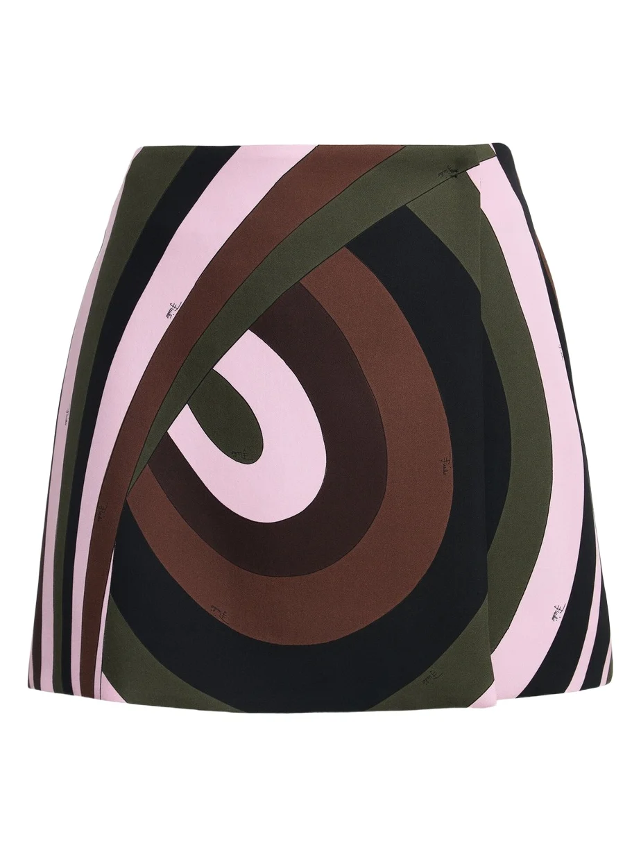 Printed Silk-Twill Mini Skirt Printed Silk-Twill Mini Skirt