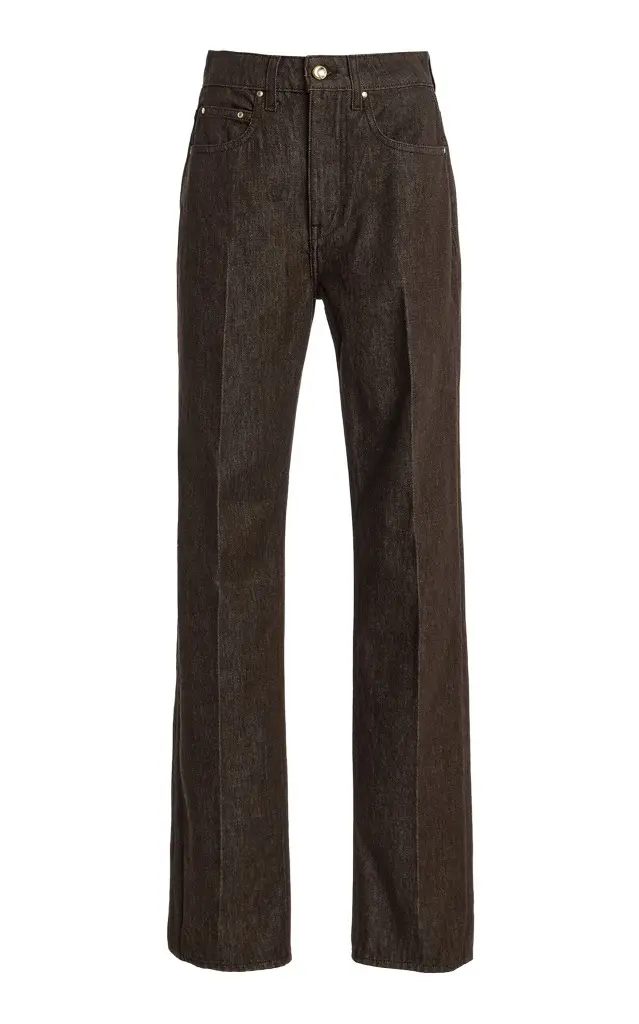 OSSOU Noon Rigid Mid-Rise Straight-Leg Jeans