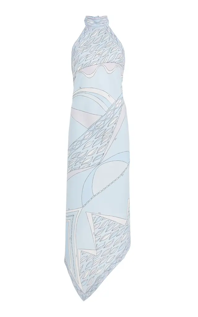 PUCCI Printed Silk-Twill Maxi Dress