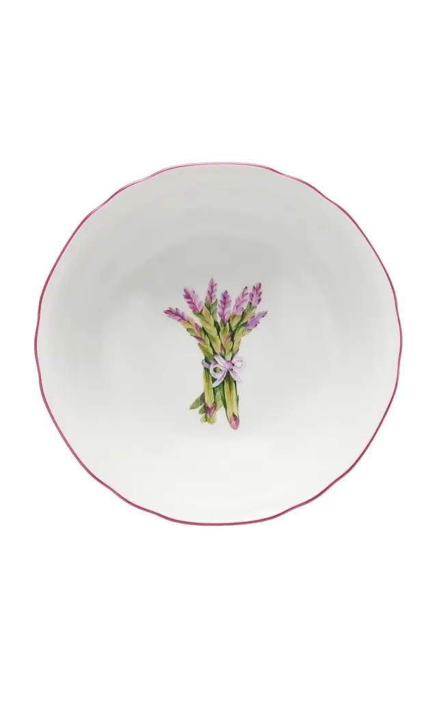 Augarten Wien Exclusive Botanica Asparagus Porcelain Serving Bowl - Multi