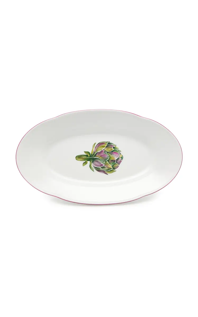 Augarten Wien Exclusive Botanica Artichoke Porcelain Serving Plate - Multi