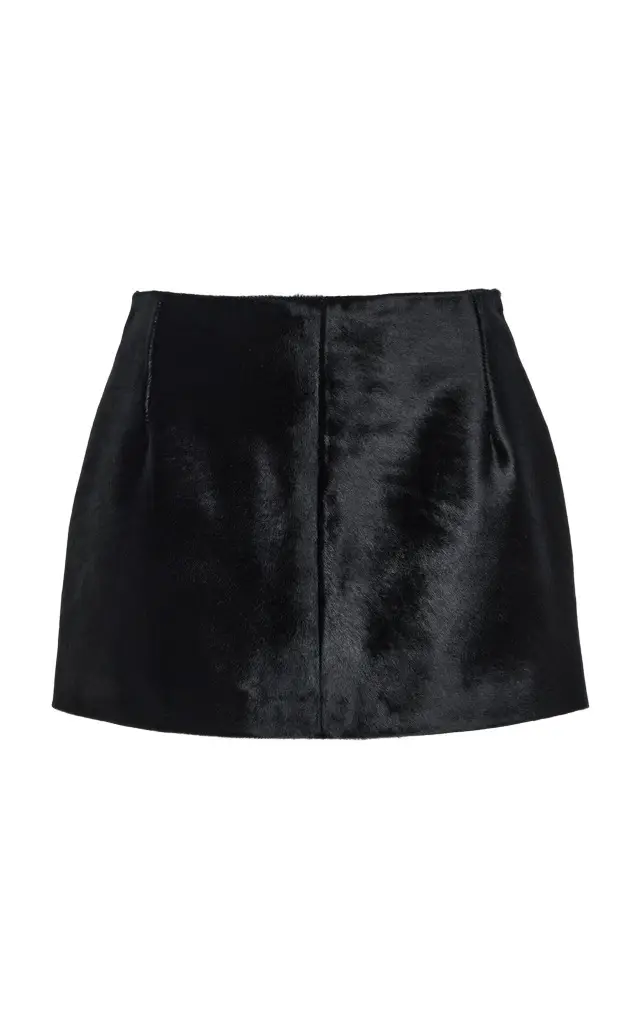 Exclusive Avery Pony Hair Mini Skirt Exclusive Avery Pony Hair Mini Skirt