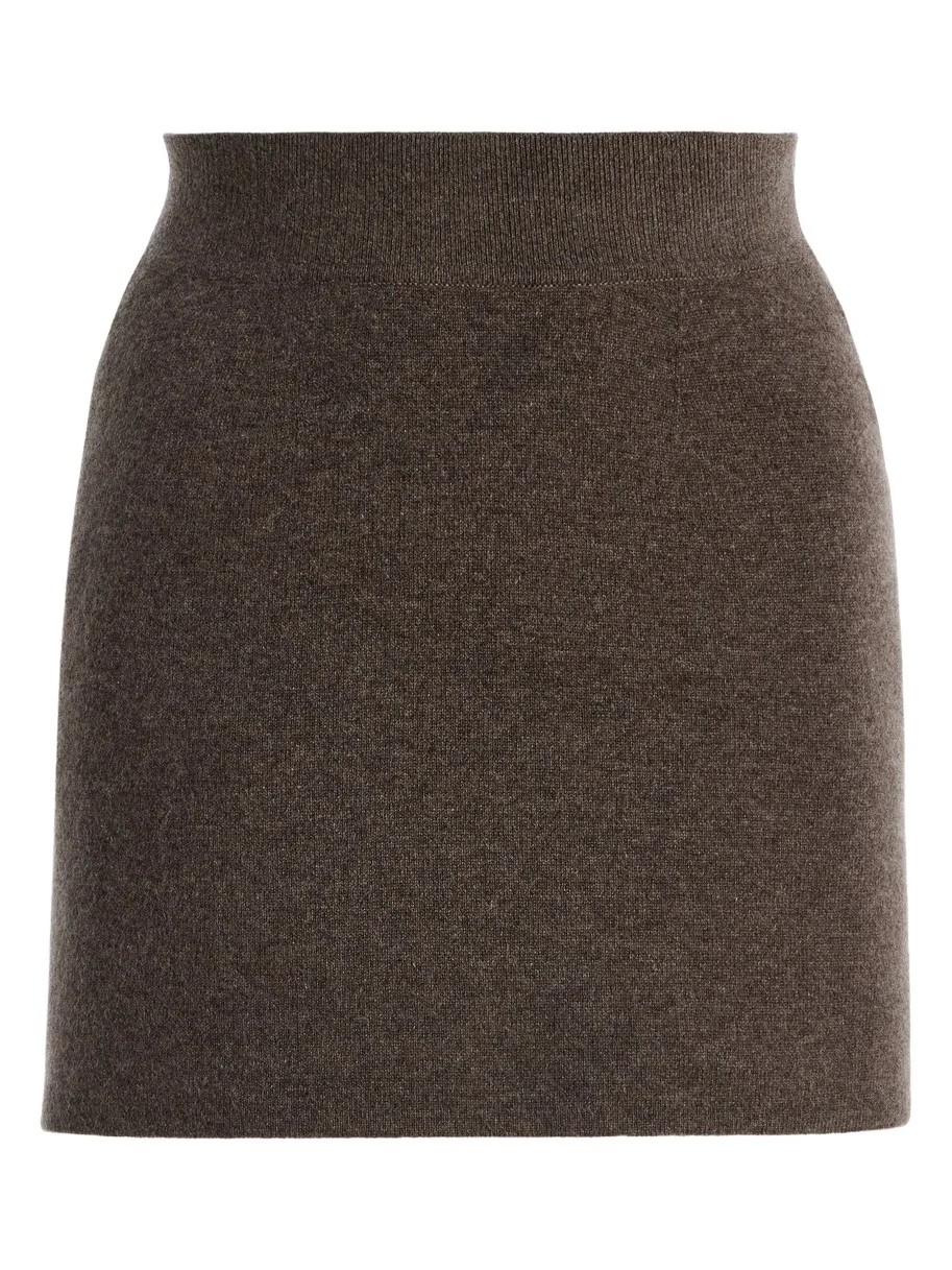 Nour Hammour Exclusive Tube Cashmere-Wool Mini Skirt