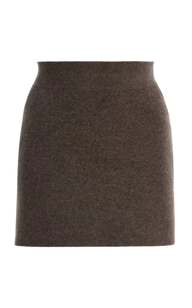 Nour Hammour Exclusive Tube Cashmere-Wool Mini Skirt